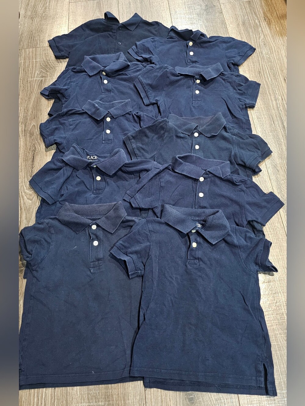 10pc Bundle.School Uniform Size 4-5T The Children's Place Navy Blue Polo Shirts